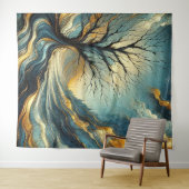 Dead Tree 5 - Waterverf Wandkleed (In Situ (horizontaal))