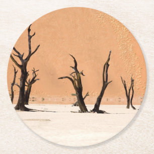 Dead Vlei, Namibia Ronde Kartonnen Onderzetter