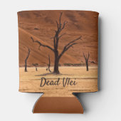 Dead Vlei Namibië landschapsfoto met tekst Blikjeskoeler (Achterkant)
