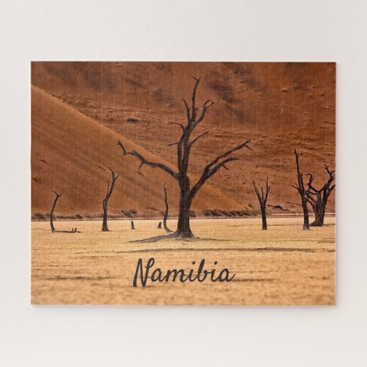 Dead Vlei Namibië landschapsfoto met tekst Legpuzzel (Horizontaal)