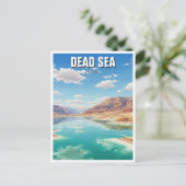 Dead Zee Jordan Travel Briefkaart (Staand voorkant)