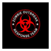 Dead Zombie Outbreak Response Team Walend Poster (Voorkant)