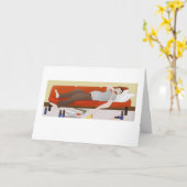 Deadbeat Dad Vaderdag Kaart (Gele Bloem)