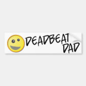Deadbeat Pa Bumpersticker (Voorkant)