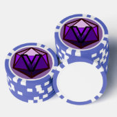 DEADLANDS - Paarse Team Poker Chip (Opstapeling)