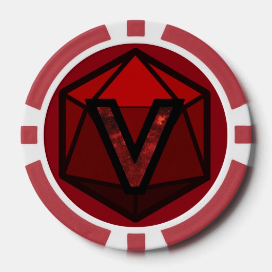 DEADLANDS - Rode Team Poker Chip (Voorkant)
