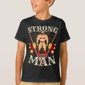 Deadlif -  Circus Strongman Kostuum T-shirt (Voorkant)