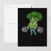 Deadlift Broccoli Gym Fitness Gift Bodybuilding Briefkaart (Voorkant / Achterkant)