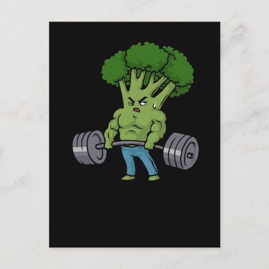 Deadlift Broccoli Gym Fitness Gift Bodybuilding Briefkaart (Voorkant)