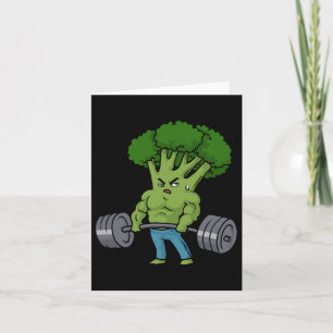 Deadlift Broccoli Gym Fitness Motivatie Bodybuild Kaart