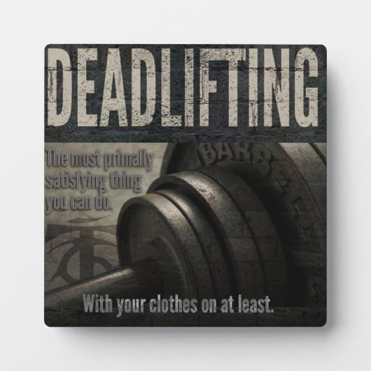 Deadlift - Funny Gym-thema - Nieuwe uitzending Fotoplaat (Voorkant)