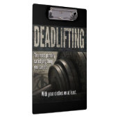 Deadlift - Funny Gym-thema - Nieuwe uitzending Klembord (Rechts)