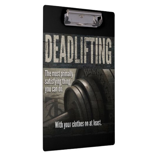 Deadlift - Funny Gym-thema - Nieuwe uitzending Klembord (Rechts)