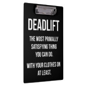Deadlift - Funny Gym-thema - Nieuwe uitzending Klembord (Rechts)
