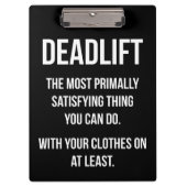 Deadlift - Funny Gym-thema - Nieuwe uitzending Klembord (Voorkant)