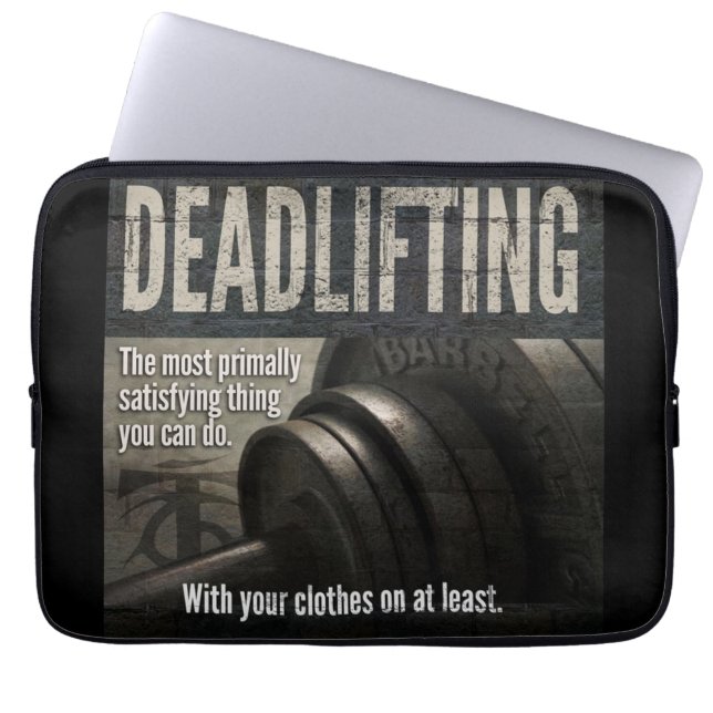 Deadlift - Funny Gym-thema - Nieuwe uitzending Laptop Sleeve (Voorkant)