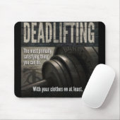Deadlift - Funny Gym-thema - Nieuwe uitzending Muismat (Met muis)