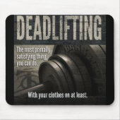 Deadlift - Funny Gym-thema - Nieuwe uitzending Muismat (Voorkant)