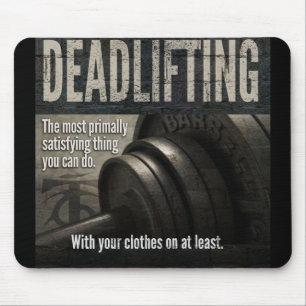 Deadlift - Funny Gym-thema - Nieuwe uitzending Muismat