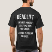 Deadlift - Funny Gym-thema - Nieuwe uitzending T-shirt (Achterkant)