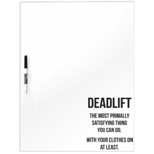 Deadlift - Funny Gym-thema - Nieuwe uitzending Whiteboard