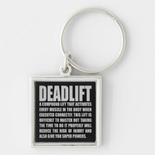 Deadlift - Funny Workout Motivatie Sleutelhanger