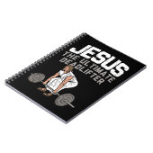 Deadlift Jesus I Christelijke Weightlift Funny Wor Notitieboek (Linkerzijde)