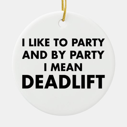 Deadlift Keramisch Ornament (Voorkant)