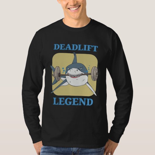 Deadlift Legend Powerlifter Bodybuilding Workout T-shirt (Voorkant)