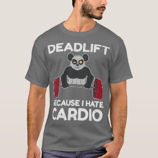 Deadlift Panda Gift for Bodybuilding Distress T-shirt