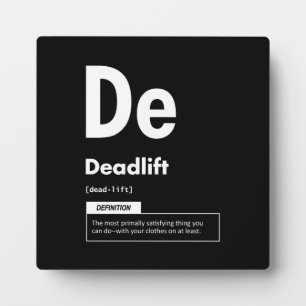 Deadlift - Periodieke tafel - Funny Gym Meme Fotoplaat