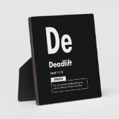 Deadlift - Periodieke tafel - Funny Gym Meme Fotoplaat (Voorkant)
