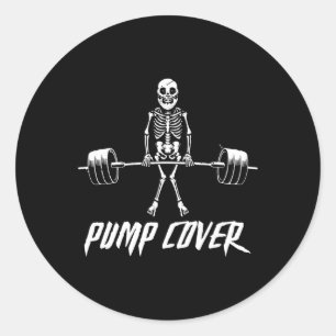 Deadlift Reverse retro Gym Pump Hoesje Fun Gymer Ronde Sticker
