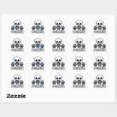 Deadlift! Schattige Deadlifting Skeleton Pun Vierkante Sticker (Vel)