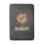 Deadlift Skelet Halloween Gym Workout Ontwerp Badmat (Voorkant Verticaal)