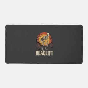 Deadlift Skelet Halloween Gym Workout Ontwerp Bureaumat