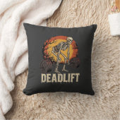 Deadlift Skelet Halloween Gym Workout Ontwerp Kussen (Deken)