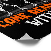 Deadlift Skeleton Gewichtheffer Bodybuilder Workou Poster (Hoek)