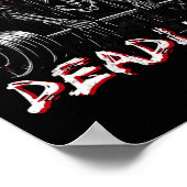 Deadlift Skeleton Halloween Gym Jokes Gewichtheffe Poster (Hoek)