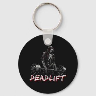 Deadlift Skeleton Halloween Gym Jokes Gewichtheffe Sleutelhanger