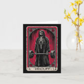  Deadlift Skeleton Halloween Gym Jokes Weig Kaart (Gele Bloem)