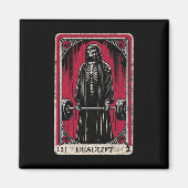  Deadlift Skeleton Halloween Gym Jokes Weig Magneet (Voorkant)