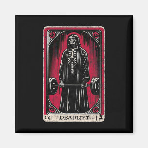  Deadlift Skeleton Halloween Gym Jokes Weig Magneet