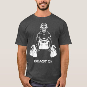 Deadlift Soldaat Beast op fitness van gym Motivity T-shirt