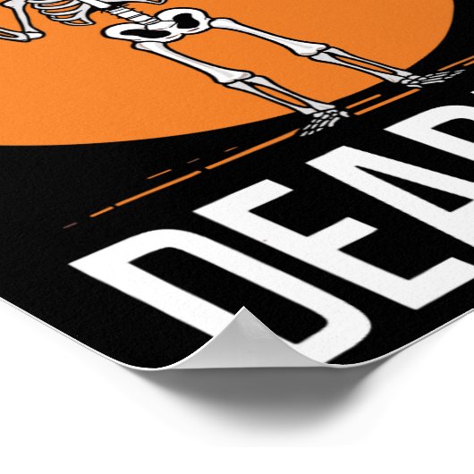 Deadlift Spooky Gewichtheffen Workout Poster (Hoek)