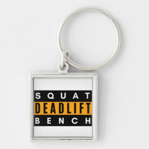 Deadlift Squat en Bench T-Shirt Sleutelhanger