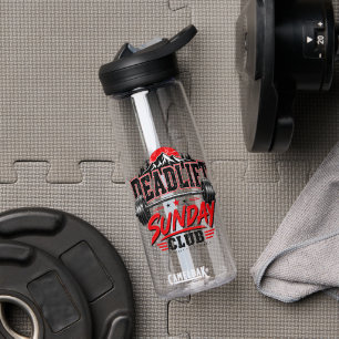 Deadlift Sunday Club Vintage Powerlifting Badge Waterfles