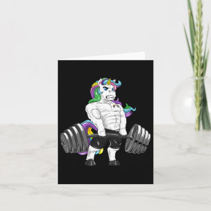 Deadlift Unicorn Gym Powerlifter Bodybuilding Kaart