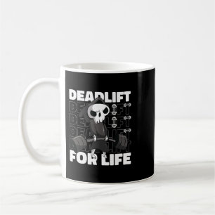 Deadlift voor het leven Barbell Gym Rat Koffiemok