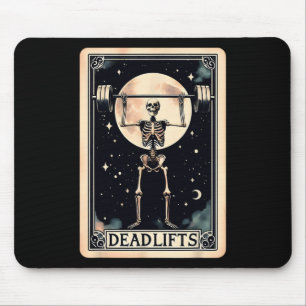 Deadlift Workout Gym Gewichtheffen Funny Hallowee Muismat